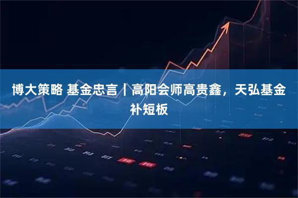 博大策略 基金忠言｜高阳会师高贵鑫，天弘基金补短板