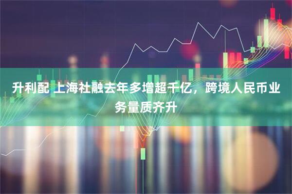 升利配 上海社融去年多增超千亿，跨境人民币业务量质齐升